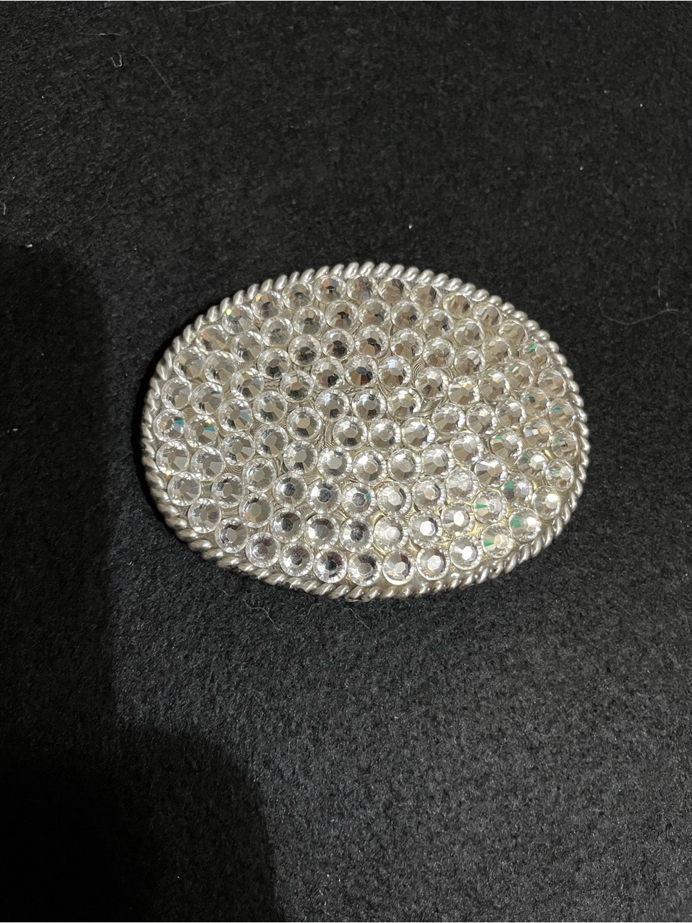 Vintage Nacona Oval Rhinestone Beltbuckle